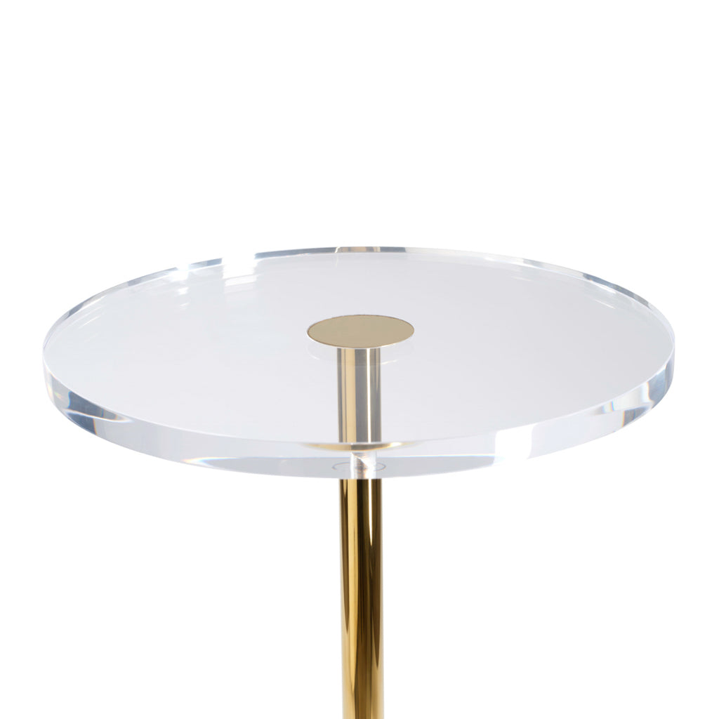 Hollywood Clear Side Table