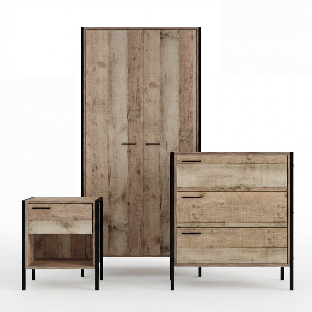 Hoxton Distressed Oak Effect Chest of Drawers