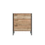 Hoxton Distressed Oak Effect Bedside Cabinet