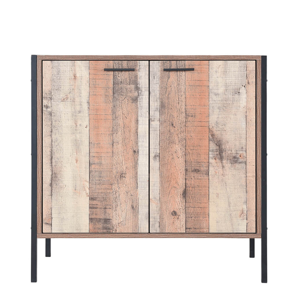 Hoxton Distressed Oak Effect Double Wardrobe