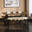 Hyde Whiskey and Black Dining Table with Hyde Benches