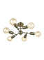 Impact 6 light Fitting - Antique Brass