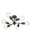 Impact 6 light Fitting - Gunmetal