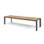 Jakarta Teak Rectangular Extending Dining Table With Ambition Dining Chairs - Oatmeal