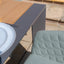 Jakarta Teak Rectangular Extending Dining Table With Ambition Dining Chairs - Sage Green