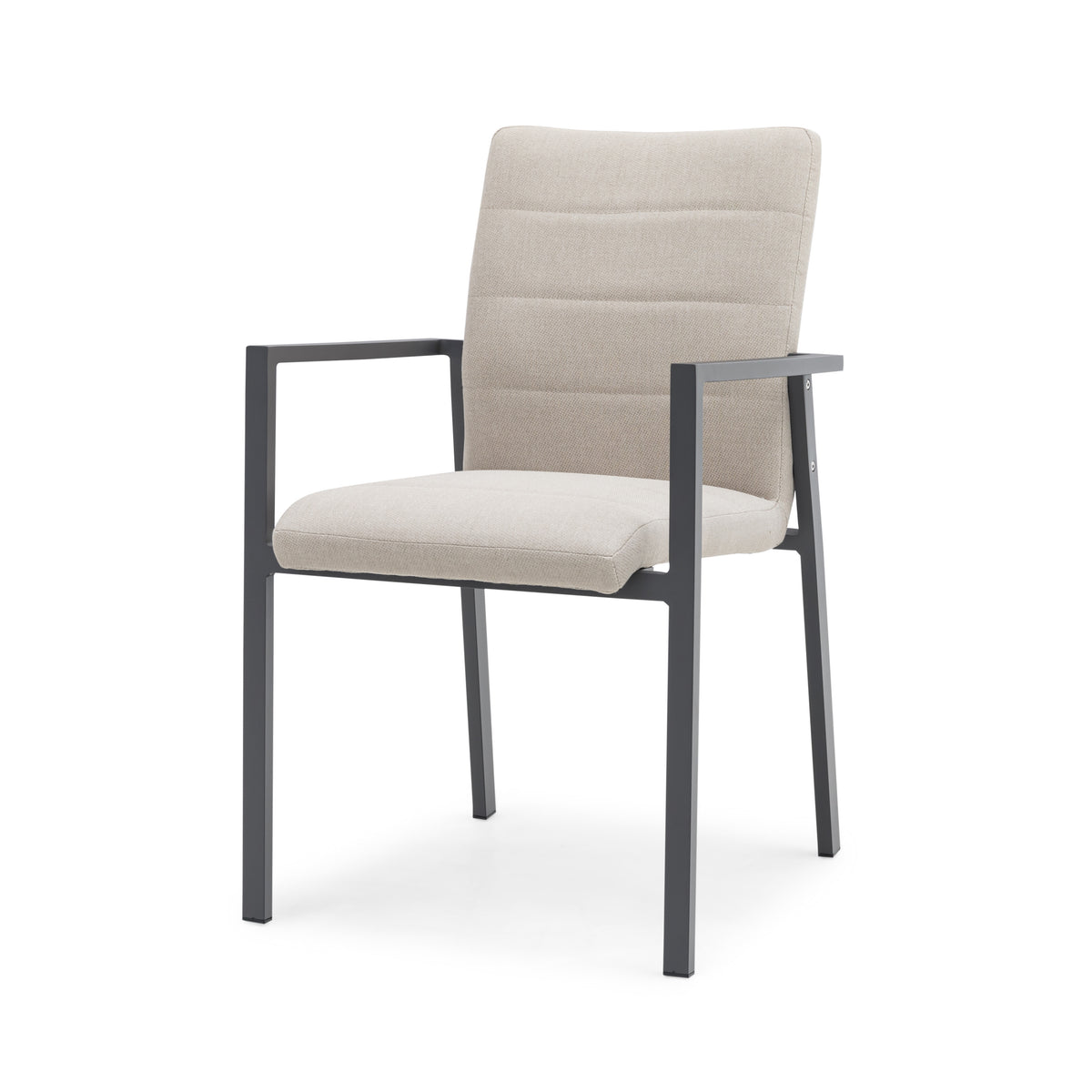 Jakarta Teak Rectangular Extending Dining Table With Ibiza Dining Chairs - Oatmeal