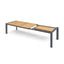 Jakarta Teak Rectangular Extending Dining Table With Milan Dining Chairs - Cool Linen