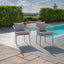 Jakarta Teak Rectangular Extending Dining Table With Monaco Dining Chairs - Cool Linen