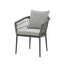 Jakarta Teak Rectangular Extending Dining Table With Monaco Dining Chairs - Ivy Green