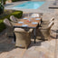 Jakarta Teak Rectangular Extending Dining Table With Winchester Heritage Dining Chairs