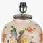 Classic Rose Large Glass Table Lamp Base with Bacall 45cm Almond Silk Knife Pleat Empire Lampshade