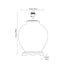 Classic Rose Large Glass Table Lamp
