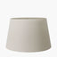 Hellebore Medium Glass Table Lamp Base with Coast 35cm Cream Calico Tapered Lampshade