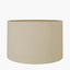 Hellebore Medium Glass Table Lamp Base with Lino 35cm Cream Self Lined Linen Cylinder Lampshade