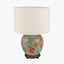 Coral Peony Large Glass Table Lamp