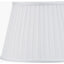Deer Medium Glass Table Lamp Base with Lyndon 35cm Ivory Silk Mix Knife Pleat Tapered Lampshade