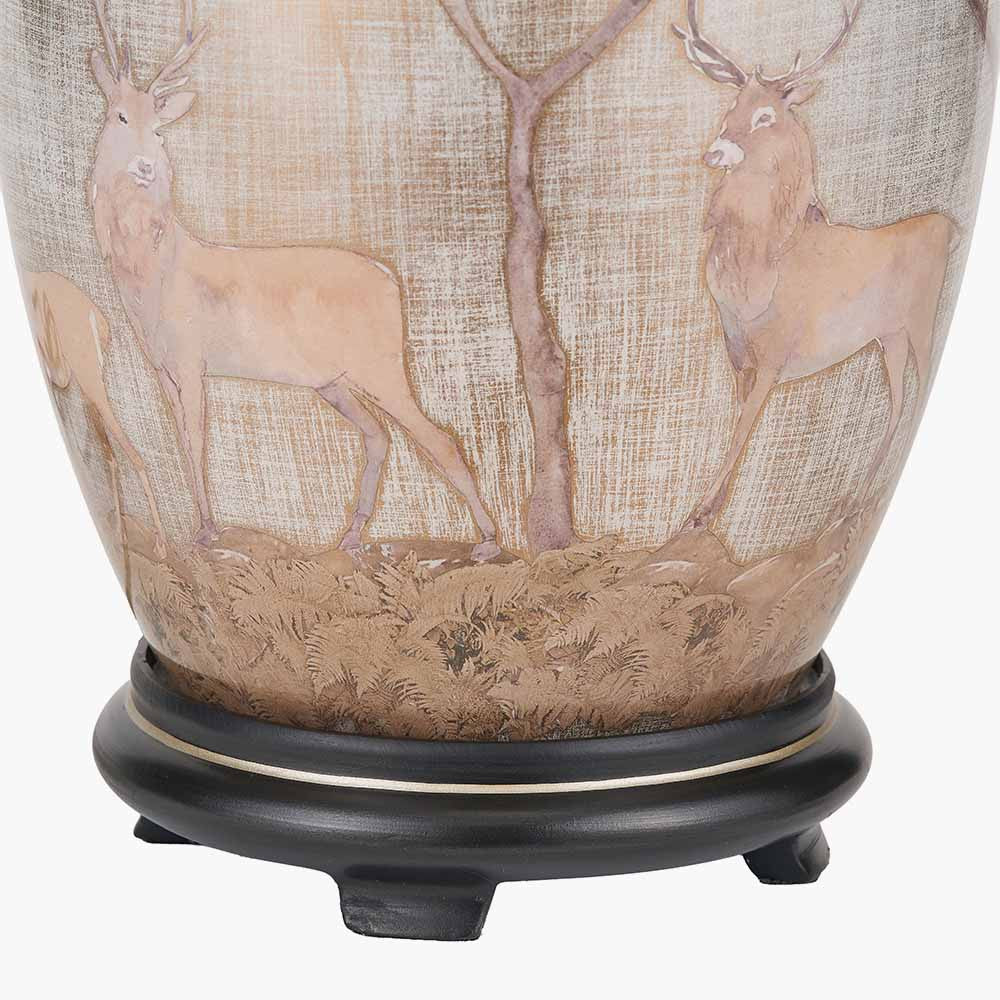 Deer Medium Glass Table Lamp
