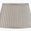 Honeysuckle Medium Glass Table Lamp Base with Lyndon 35cm Taupe Silk Mix Knife Pleat Tapered Lampshade