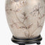 Honeysuckle Medium Glass Table Lamp Base with Milos 35cm Natural Linen Tapered Lampshade