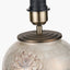 Honeysuckle Medium Glass Table Lamp Base with Milos 35cm Natural Linen Tapered Lampshade