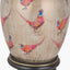 Pheasant Medium Glass Table Lamp Base with Lyndon 35cm Taupe Silk Mix Knife Pleat Tapered Lampshade