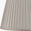 Pheasant Medium Glass Table Lamp Base with Lyndon 35cm Taupe Silk Mix Knife Pleat Tapered Lampshade