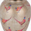 Pheasant Medium Glass Table Lamp Base with Bacall 35cm Almond Silk Knife Pleat Empire Lampshade