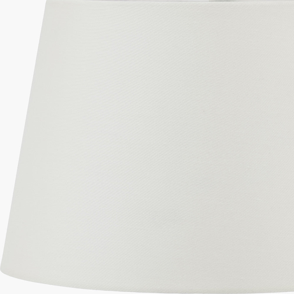 Butterflies Small Glass Table Lamp Base with Adelaide 30cm Ivory Tapered Cotton Mix Lampshade