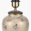 Butterflies Small Glass Table Lamp Base with Harry 25cm Ivory Cotton Mix Cylinder Lampshade