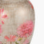 Dahlia Alstroemeria Medium Glass Lamp Base with Edward 35cm Natural Linen Cylinder Lampshade