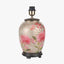 Dahlia Alstroemeria Medium Glass Lamp