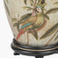 Parrot Small Glass Table Lamp Base with Milos 30cm Pistachio Green Linen Tapered Lampshade