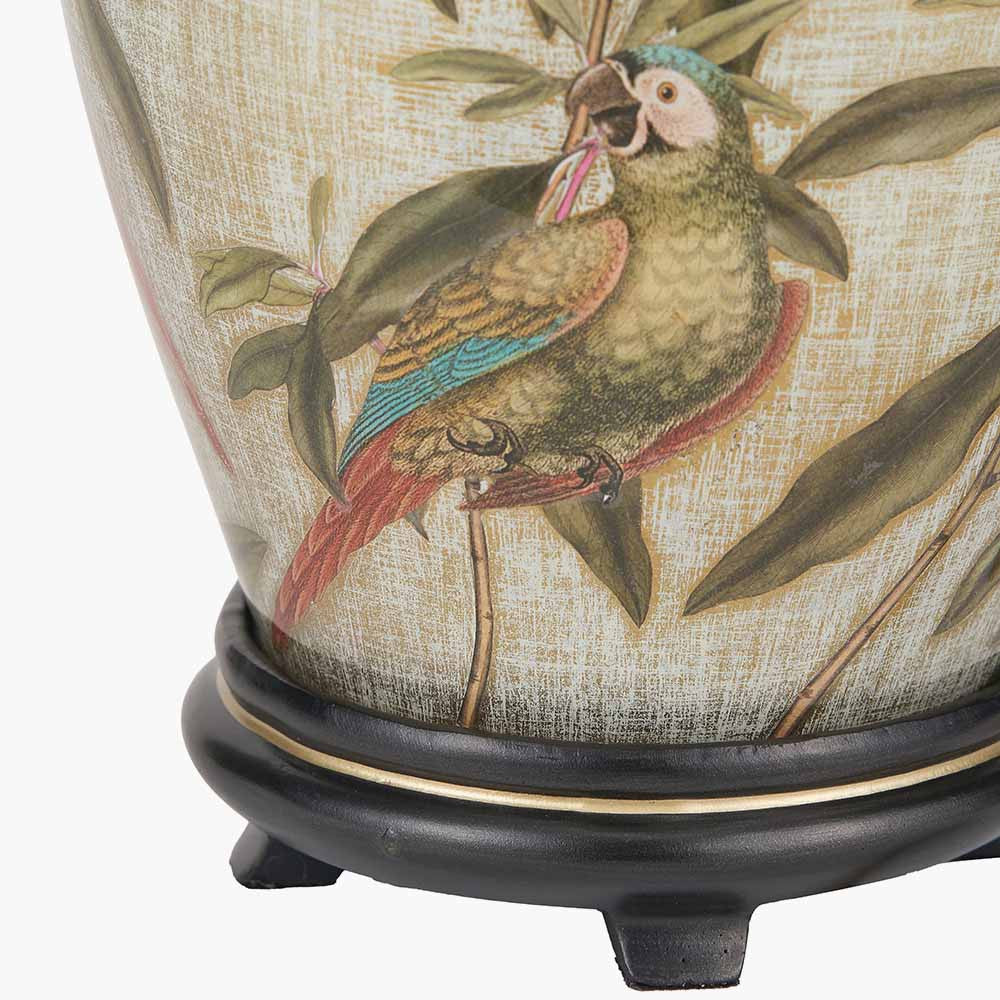 Parrot Small Glass Table Lamp