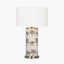 Guinea Foul Large Cylinder Glass Table Lamp
