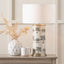 Guinea Foul Large Cylinder Glass Table Lamp