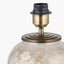 Daikon Flower Medium Glass Table Lamp Base with Quinn 35cm Slubby Hopsack Cylinder Shade