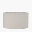 Daikon Flower Medium Glass Table Lamp Base with Quinn 35cm Slubby Hopsack Cylinder Shade