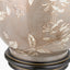 Honeysuckle Large Glass Table Lamp Base with Winston 40cm Taupe Handloom Tapered Lampshade