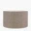 Honeysuckle Large Glass Table Lamp Base with Edward 40cm Natural Linen Cylinder Lampshade