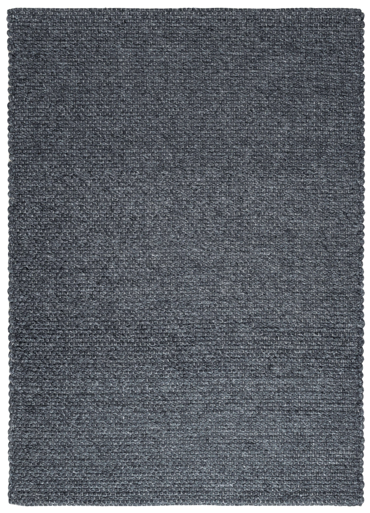 Solid Design Low Pile Eco Charcoal Rug