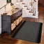 Washable Bordered Black Rug  | 116Bl
