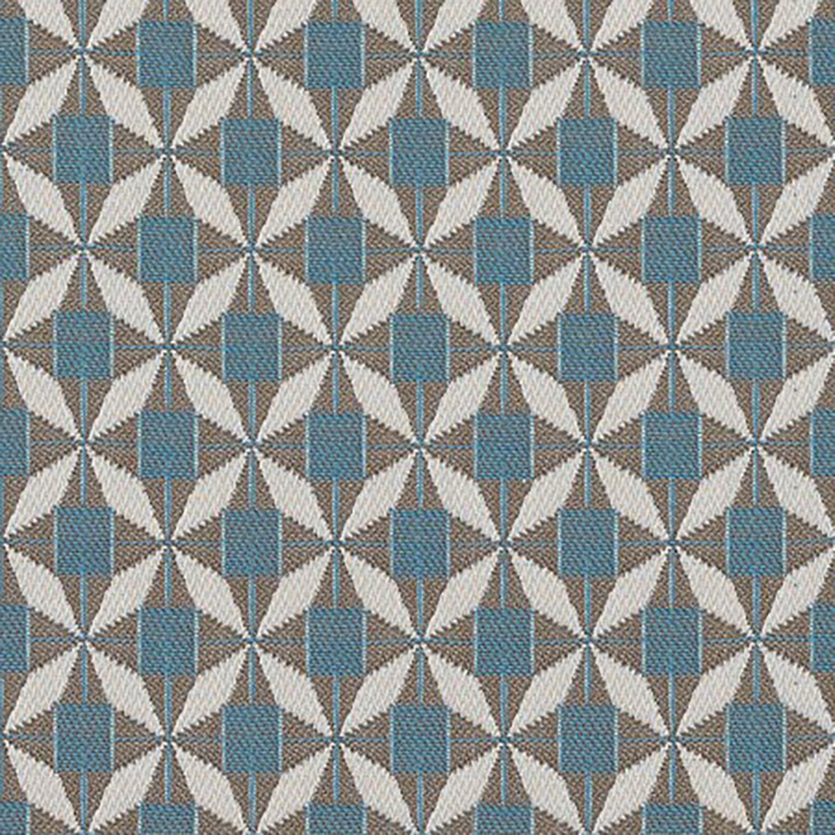 Fabric Scatter Cushion 43x43cm (Pack of 2) / Mosaic Blue