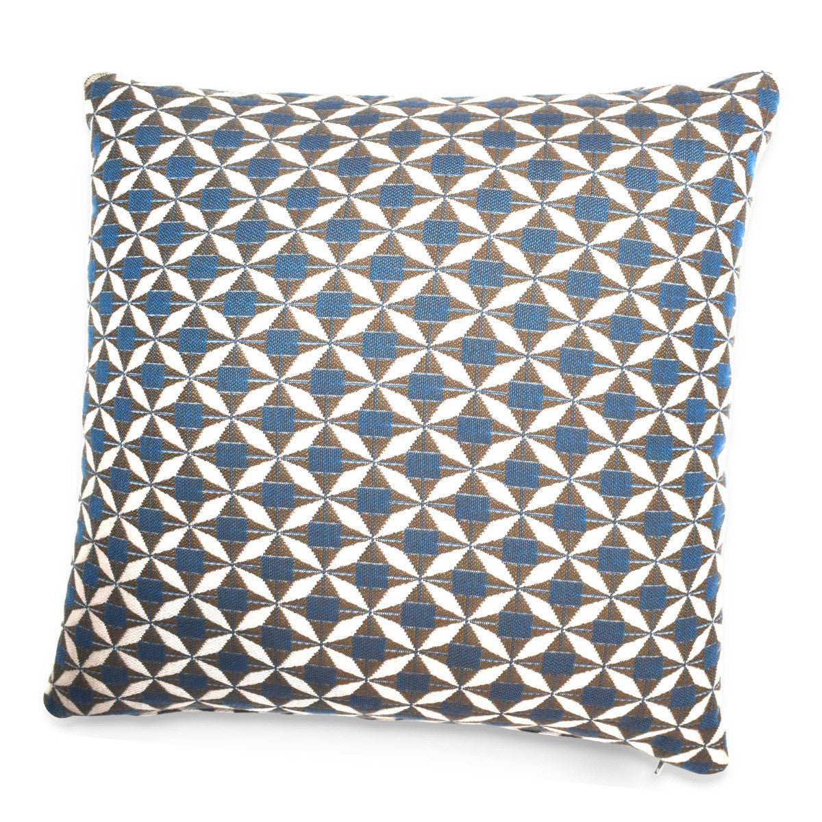 Fabric Scatter Cushion 43x43cm (Pack of 2) / Mosaic Blue