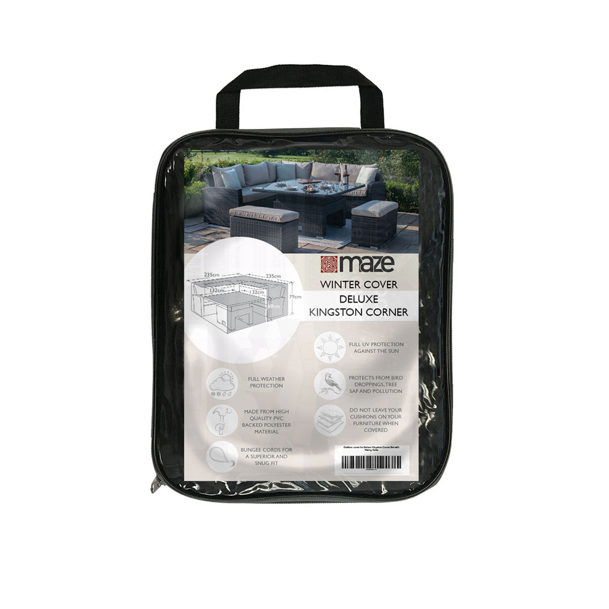 Outdoor Cover for Deluxe Kingston Corner Set with Rising Table