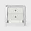 Kelly 2 Drawer Bedside Large White Ash