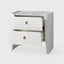 Kelly 2 Drawer Bedside Large White Ash
