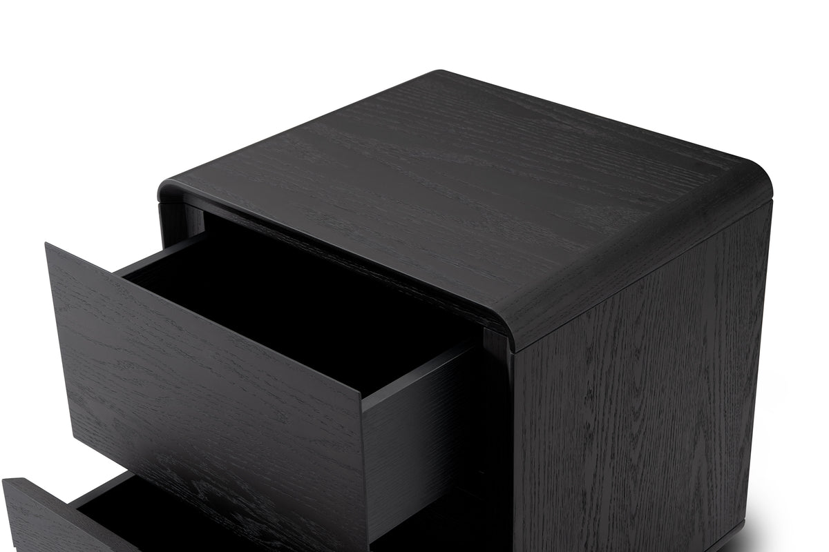 Kota Bedside - Smoke Oak