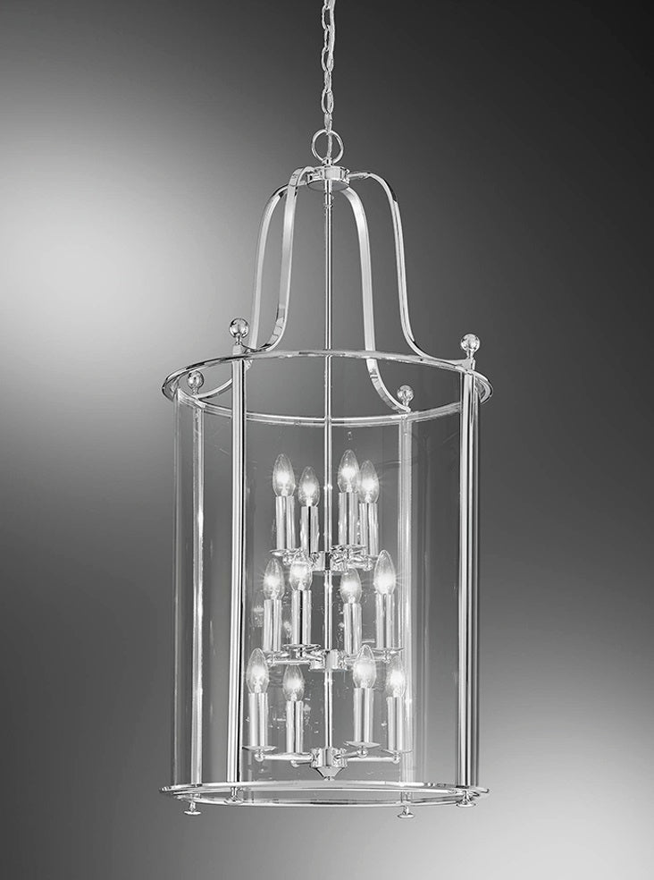 Pasillo 12 light Lantern - Chrome