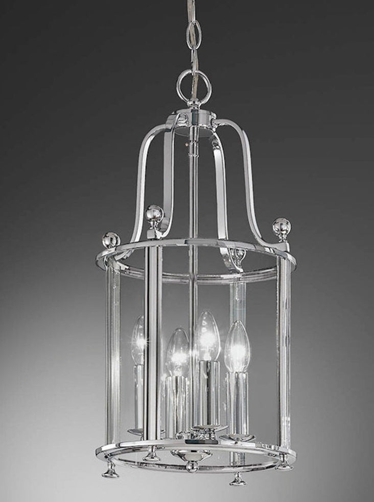 Pasillo 4 light Lantern - Chrome