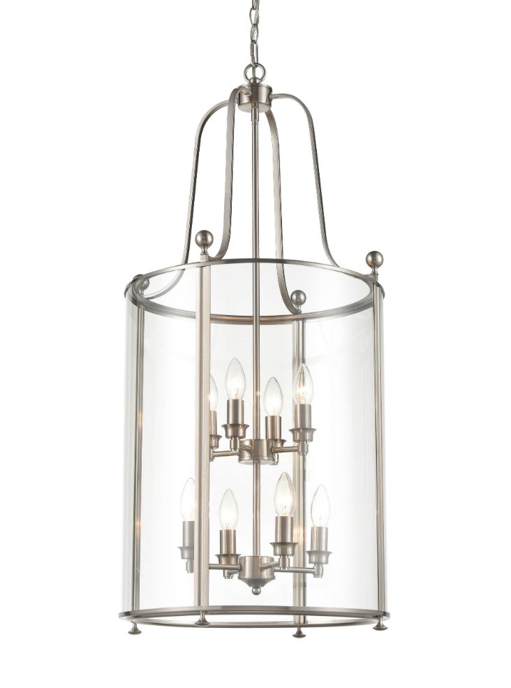 Drayton 8 light Lantern - Satin Nickel